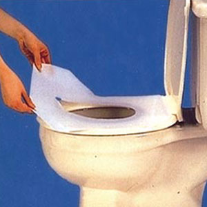 Toilettenauflage aus Papier