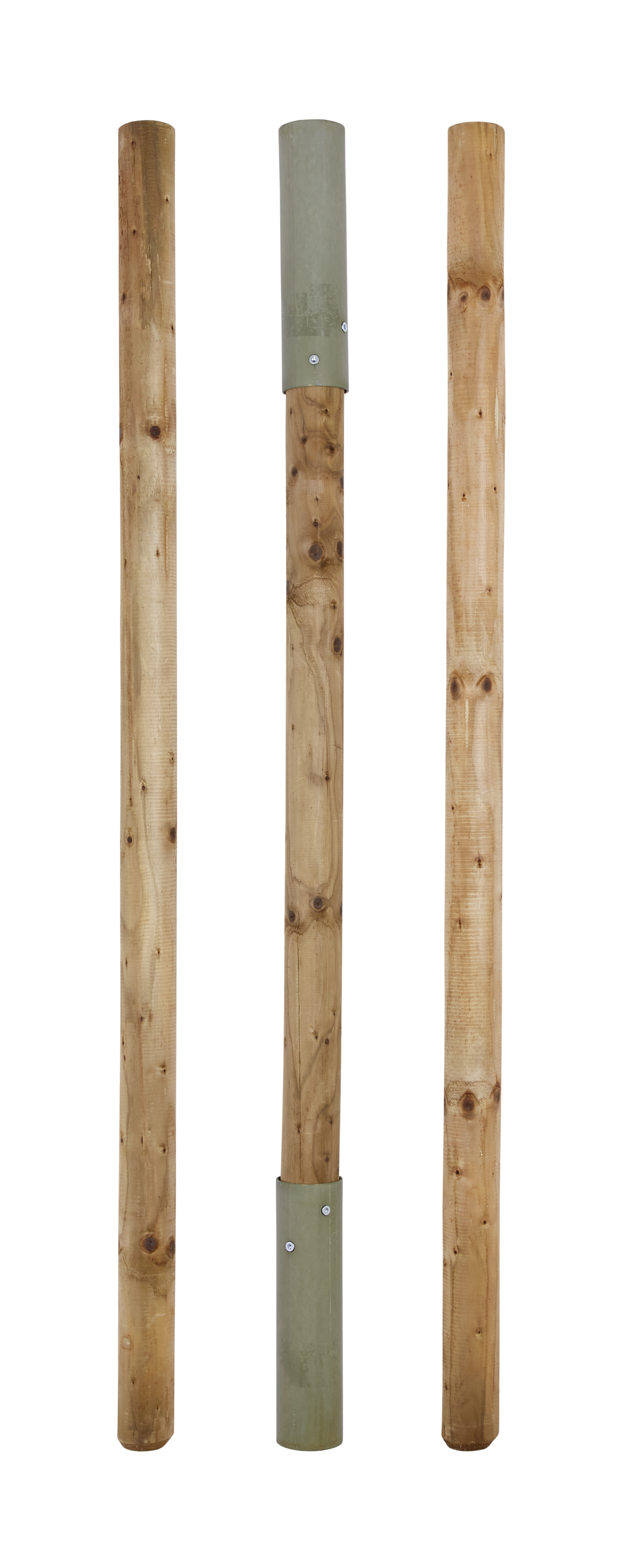 Kohten- und Jurten-Zeltstange Holz 3tlg. 4,20 m