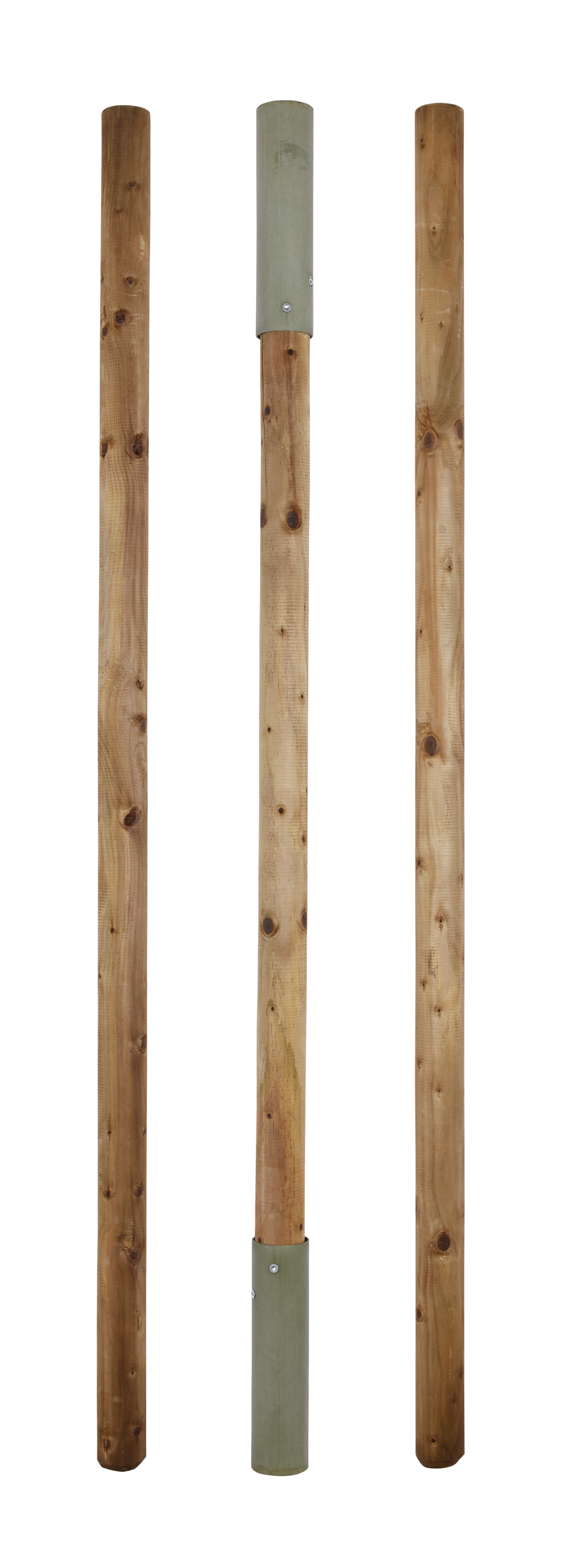 Kohten- und Jurten-Zeltstange Holz 3tlg. 5,10 m