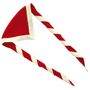 Halstuch Malteser rot mit weißem Rand